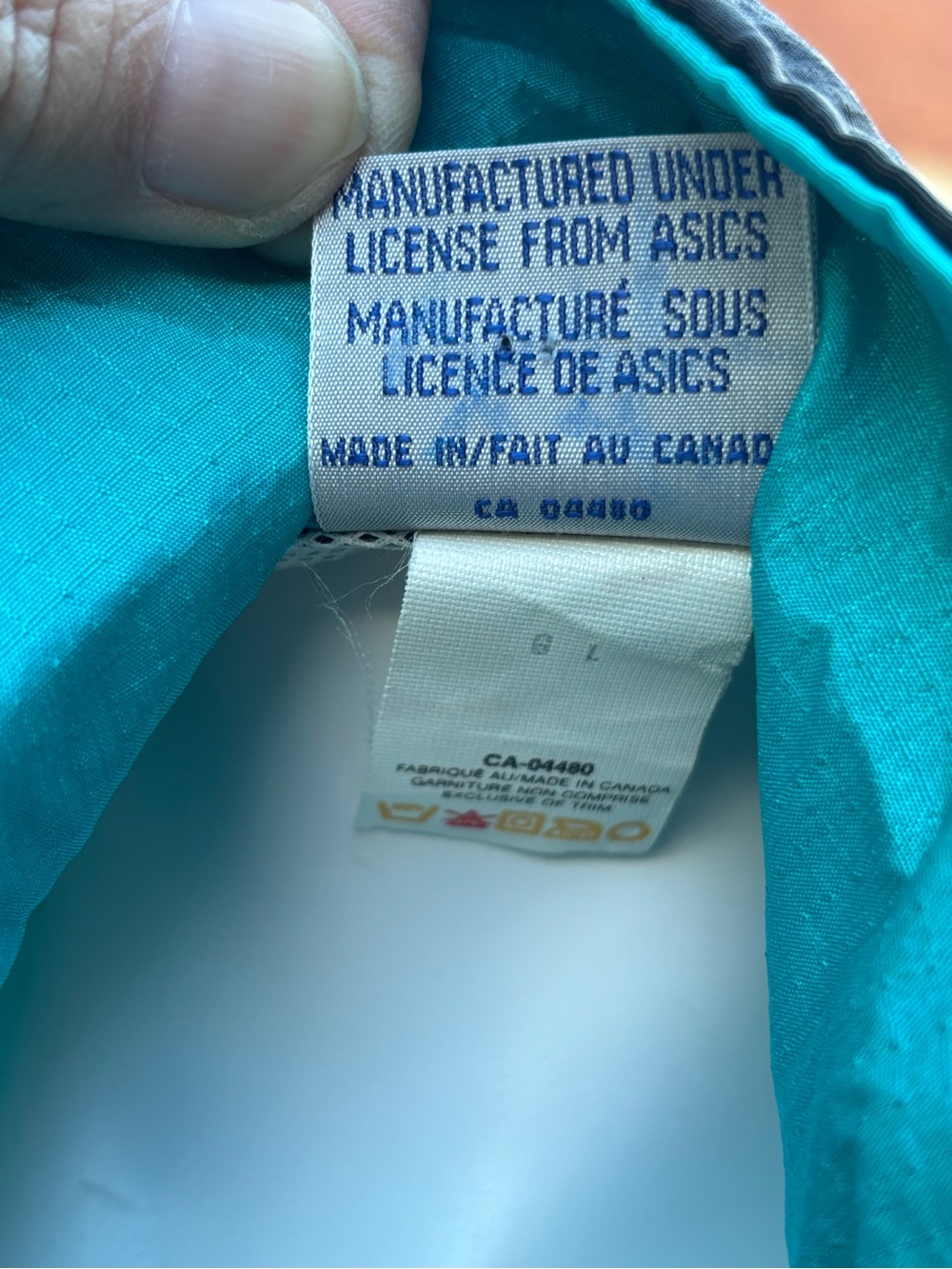 🌟 Vintage 90s ASICS Windbreaker Track Suit – New With Tag – Size Large 🌟 - Picture 8 of 15